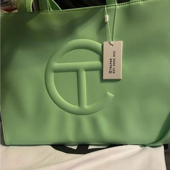 Light Green Small 🧸Telfar🧸 Bag - Picture 3 of 5